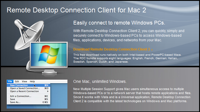 remote desktop client mac download